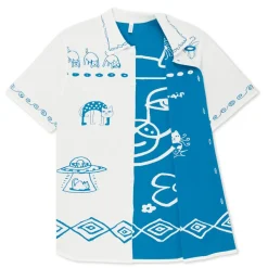 Rip N Dip : Blonded Knitted Reversible Button Up