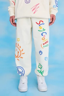 Stay Cool nyc : Scribble Matching Set Sweats