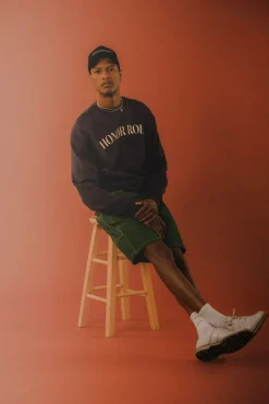 Students : Honor Roll Crew Sweater - Navy