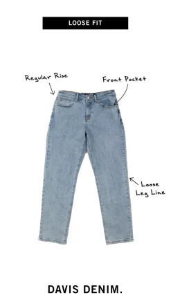 WLKN : Davis Loose Fit Denim Pants