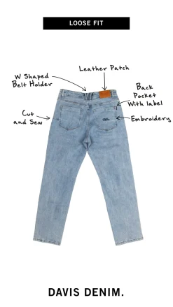 WLKN : Davis Loose Fit Denim Pants