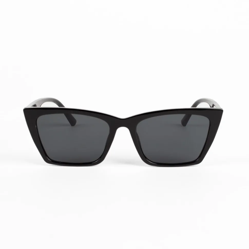 WLKN : Ophelia Square Sunglasses - Black