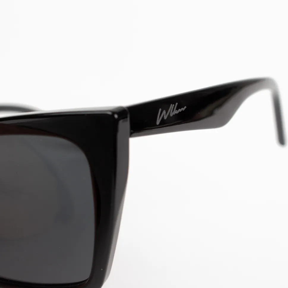 WLKN : Ophelia Square Sunglasses - Black