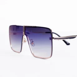 WLKN : Rex Square Rimless Sunglasses - Blue/Yellow
