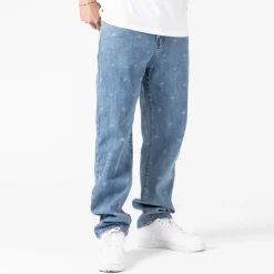 WLKN : The Allover Loose Fit Denim Pants