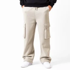WLKN : Tonal Wide Leg Cargo Sweatpants