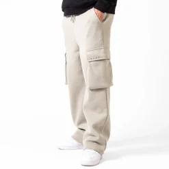 WLKN : Tonal Wide Leg Cargo Sweatpants