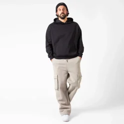 WLKN : Tonal Wide Leg Cargo Sweatpants
