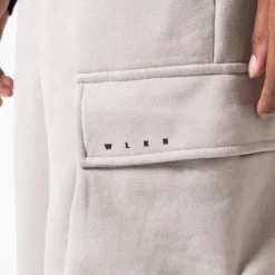 WLKN : Tonal Wide Leg Cargo Sweatpants